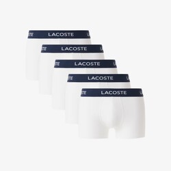 Lacoste Cotton Stretch Trunk 5-Pack Ondermode Wit