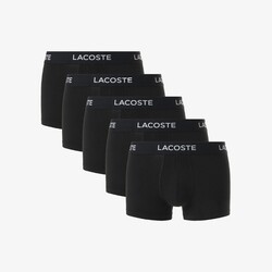 Lacoste Cotton Stretch Trunk 5-Pack Ondermode Zwart