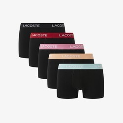 Lacoste Cotton Stretch Trunk 5-Pack Ondermode Zwart-Multi