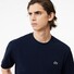 Lacoste Crew Neck Classic Fit Cotton Jersey Croc Emblem T-Shirt Donker Blauw