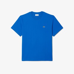 Lacoste Crew Neck Classic Fit Cotton Jersey Croc Emblem T-Shirt Gipsy Blue
