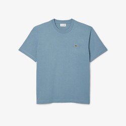 Lacoste Crew Neck Classic Fit Cotton Jersey Croc Emblem T-Shirt Limestone