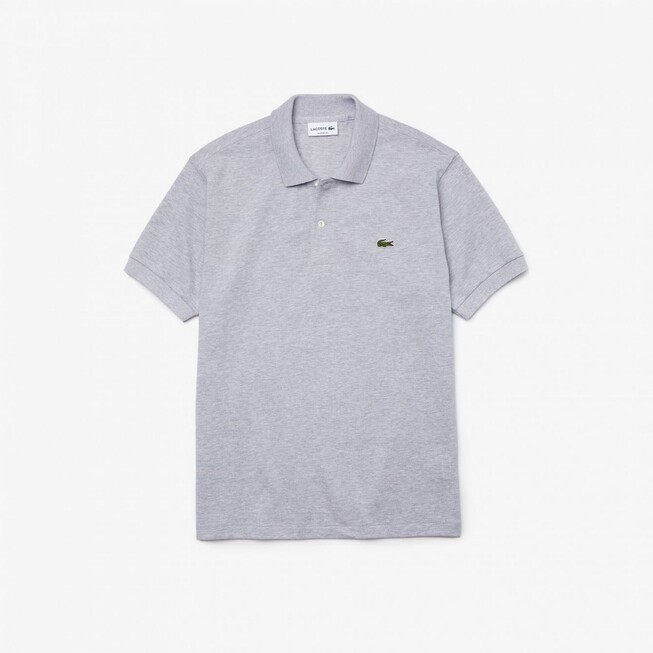 Lacoste Crocodile Caiman Melange Poloshirt Silver Chine