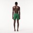 Lacoste Elastic Waist Quick Dry Drawstring Uni Color Logo Embroidery Swim Short Groen