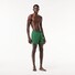 Lacoste Elastic Waist Quick Dry Drawstring Uni Color Logo Embroidery Swim Short Groen