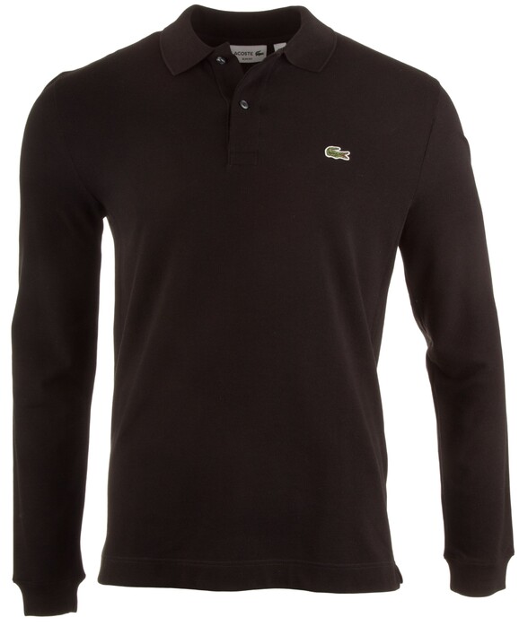 Lacoste Long Sleeve Slim-Fit Polo Poloshirt Black