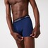 Lacoste Microfiber 3Pack Uni Color Trunks Underwear Navy Blue-Methylene-Tropic