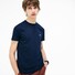 Lacoste Premium Fine Pima Cotton Jersey Crew Neck Croc Emblem T-Shirt Marine