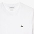 Lacoste Premium Fine Pima Cotton Jersey Crew Neck Croc Emblem T-Shirt Wit