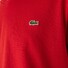 Lacoste Premium Lightweight Pima Cotton Jersey Ribbed V-Neck T-Shirt Red