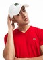 Lacoste Premium Lightweight Pima Cotton Jersey Ribbed V-Neck T-Shirt Rood