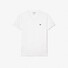 Lacoste Premium Lightweight Pima Cotton Jersey Ribbed V-Neck T-Shirt White