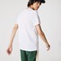 Lacoste Premium Lightweight Pima Cotton Jersey Ribbed V-Neck T-Shirt White