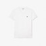 Lacoste Premium Lightweight Pima Cotton Jersey Ribbed V-Neck T-Shirt Wit