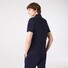 Lacoste Smart Paris Stretch Cotton Piqué Hidden Button Placket Polo Donker Blauw