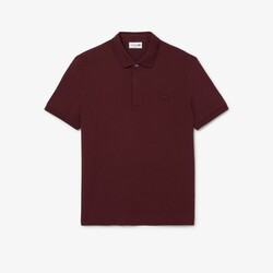 Lacoste Smart Paris Stretch Cotton Piqué Hidden Button Placket Polo Expresso