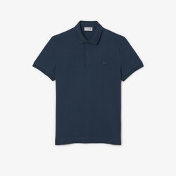 Lacoste Smart Paris Stretch Cotton Piqué Hidden Button Placket Polo Falcon