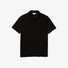 Lacoste Smart Paris Stretch Cotton Piqué Hidden Button Placket Poloshirt Black