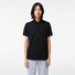 Lacoste Smart Paris Stretch Cotton Piqué Hidden Button Placket Poloshirt Black