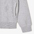 Lacoste Sweat Zipper Organic Brushed Cotton Blend Fleece Uni Color Cardigan Silver Chine