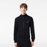 Lacoste Sweat Zipper Organic Brushed Cotton Blend Fleece Uni Color Vest Zwart
