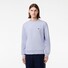 Lacoste Sweatshirt Crew Neck Uni Color Brushed Organic Cotton Fleece Pullover Phoenix Blue