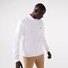 Lacoste Sweatshirt Crew Neck Uni Color Brushed Organic Cotton Fleece Pullover White