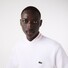 Lacoste Sweatshirt Crew Neck Uni Color Brushed Organic Cotton Fleece Pullover White