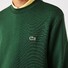 Lacoste Sweatshirt Crew Neck Uni Color Brushed Organic Cotton Fleece Trui Groen