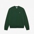 Lacoste Sweatshirt Crew Neck Uni Color Brushed Organic Cotton Fleece Trui Groen