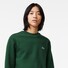 Lacoste Sweatshirt Crew Neck Uni Color Brushed Organic Cotton Fleece Trui Groen