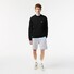 Lacoste Sweatshirt Crew Neck Uni Color Brushed Organic Cotton Fleece Trui Zwart