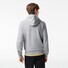 Lacoste Sweatshirt Hoodie Brushed Organic Cotton Fleece Kangaroo Pockets Pullover Silver Chine