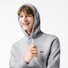 Lacoste Sweatshirt Hoodie Brushed Organic Cotton Fleece Kangaroo Pockets Pullover Silver Chine