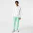 Lacoste Sweatshirt Hoodie Brushed Organic Cotton Fleece Kangaroo Pockets Pullover White