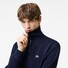 Lacoste Sweatshirt Uni Cotton Zipper Collar Pullover Dark Evening Blue