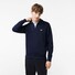 Lacoste Sweatshirt Uni Cotton Zipper Collar Pullover Dark Evening Blue