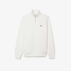 Lacoste Sweatshirt Uni Cotton Zipper Collar Trui Flour
