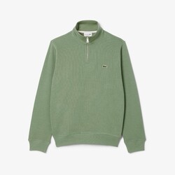 Lacoste Sweatshirt Uni Cotton Zipper Collar Trui Thyme