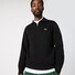 Lacoste Sweatshirt Uni Cotton Zipper Collar Trui Zwart