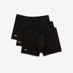 Lacoste Uni Color Casual Trunks 3Pack Underwear Black