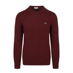 Lacoste Uni Color Crew Neck Cotton Blend Knit Trui Expresso