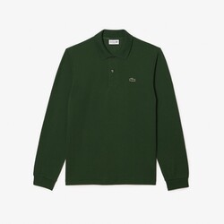 Lacoste Uni Color Long Sleeve Classic Cotton Piqué Polo Groen
