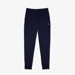Lacoste Uni Color Sweatpants Organic Brushed Cotton Fleece Jogging Pants Dark Evening Blue