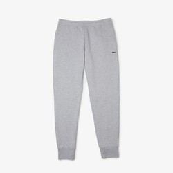 Lacoste Uni Color Sweatpants Organic Brushed Cotton Fleece Jogging Pants Silver Chine