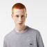 Lacoste Uni Cotton Crew Neck Chest Logo Embroidery Pullover Silver Chine