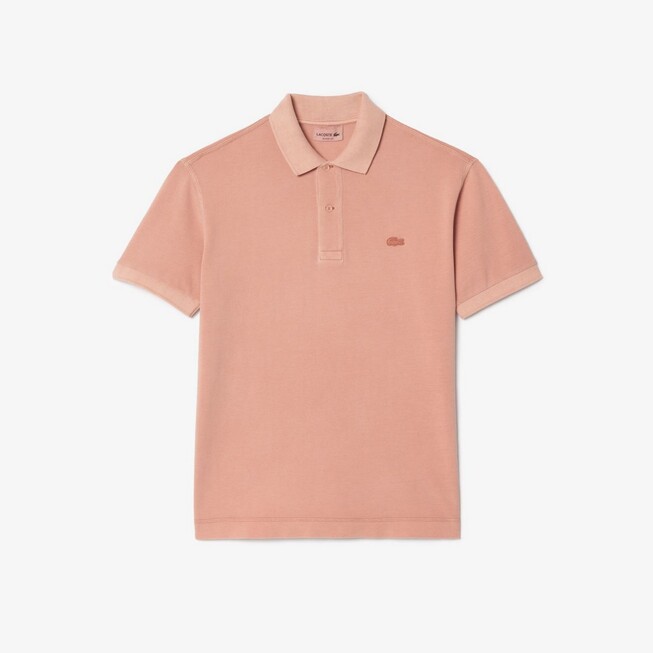 Lacoste Uni Organic Cotton Piqué Natural Dyed Polo Subtle Pink