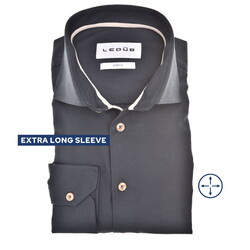 Ledûb 4-Way Stretch Overhemd Navy
