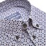 Ledûb Blossom Pattern Button-Down Modern Fit Overhemd Midden Blauw