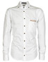 Ledûb Brown Contrasted Crane Shirt White